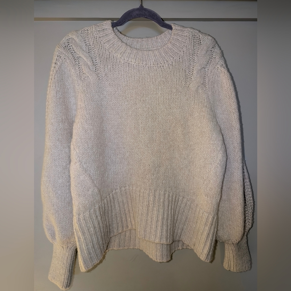 Maeve Women's Cream Cowl Neck Sweater